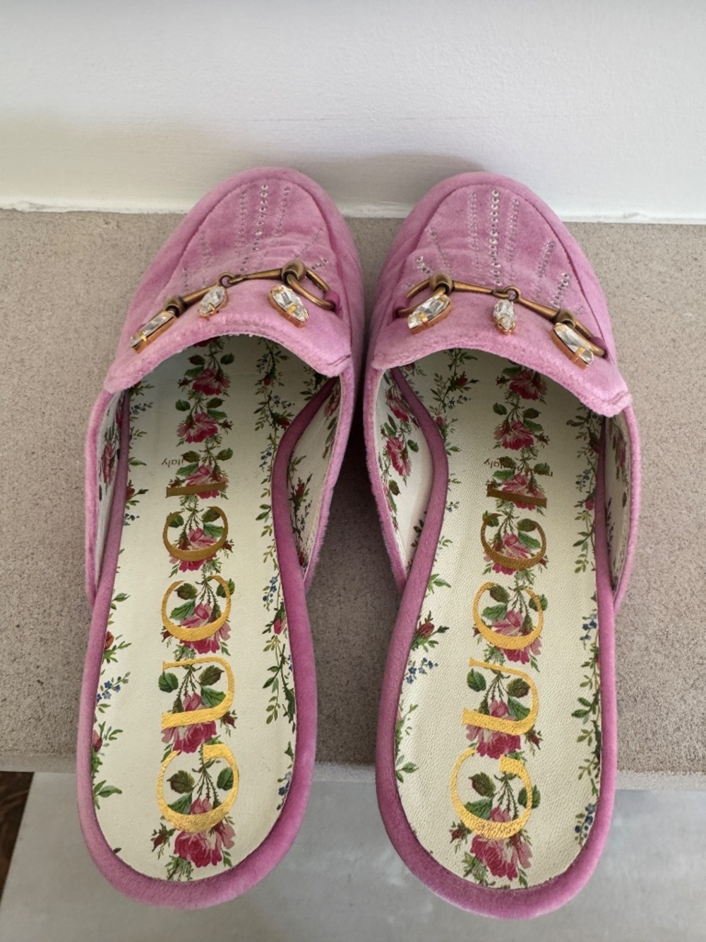 Gucci Pink Embellished Mules size 39 ( US 9) - Picture 11 of 11